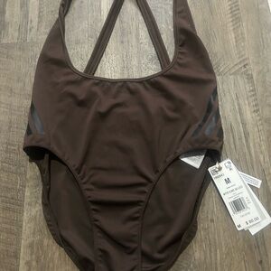 adidas Brown One Piece Swimsuit